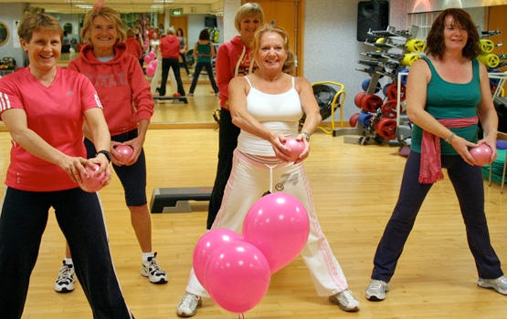 Riviera Centre burns calories to support Breast Cancer Care
