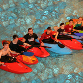 Paddling in Waves Leisure Pool